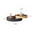 Modern Coffee Table with Mirror Black Glass Top and Stainless Steel Frame, Stylish and Durable for Living Room