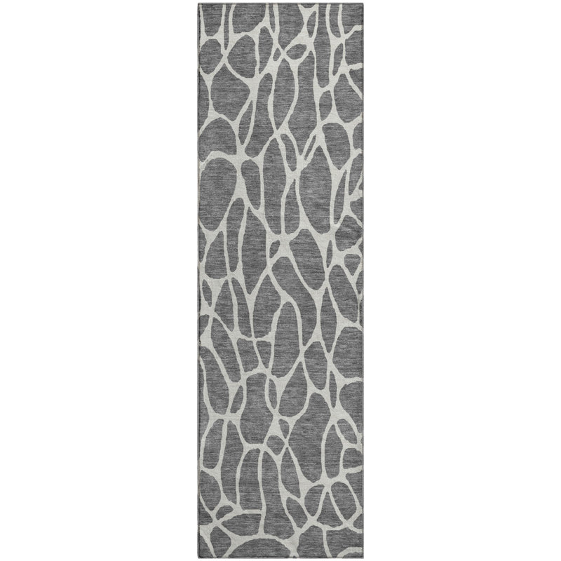 Premium Machine Washable Braylen AMF1024 Geometric Rug, Runner 2'3" x 7'6"