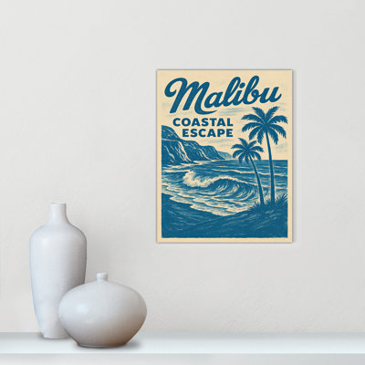 Malibu Coastal Escape Print by Julian Cove for 