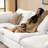146.5" Oversized U-Shaped Modular Sectional Sofa with 2 Storage Ottomans, 4-Seater, White