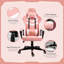 HOMCOM Adjustable Faux Leather Swiveling PC & Racing Game Chair-61927463