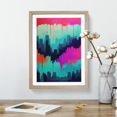 Colourful City Skyline No.2 Abstract - Single Picture Frame Painting