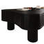 Table basse à plateau relevable de 42 po pour la zone de vie principale, rangement dissimulé à panneau cannelé, réglage hydraulique de la hauteur, coins arrondis, fonction en noir avec fonction silencieuse, 3 espaces de rangement, courbé-1868642273