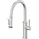 Davoli Pull-Down Kitchen Faucet with Squeeze Sprayer - Low Arc Spout