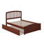 Lit plateforme Bharmal avec pied de lit et gigogne assortis-792965343-792965328