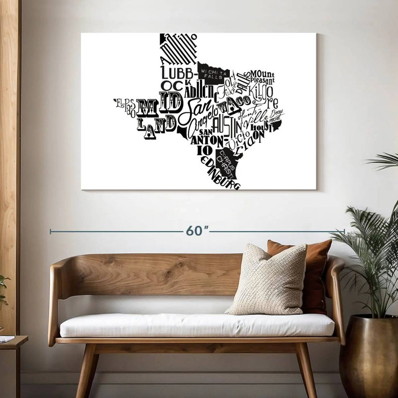 Aliaz Texas - noir, H 32 po x l 48 po