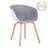 Braddock 18.5 " H Suede Upholstered Armchair