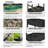 Elevated Planters Garden Bed  39.5''W x 25.7''H Premium Poly Elevated Planter Stand  & Drainage Holes-1948293976