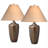Azure Collection 29 in. Hammered Bronze Resin Table Lamp