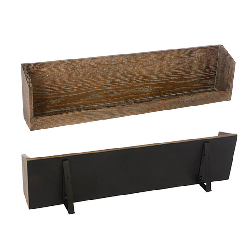 Gennadios 6 - Bottle Wine Bottle Rack in Black and Brown