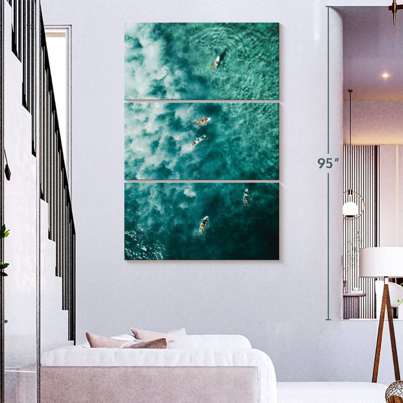 Senne Before A Wave, 74" H x 48" W