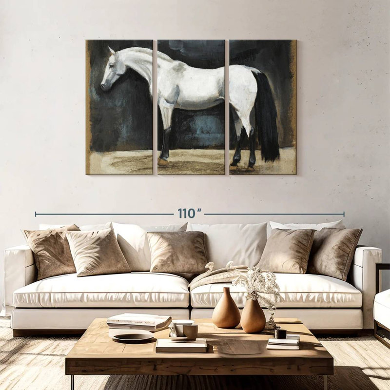 Brampt Equestrian Studies II, 48" H x 74" W