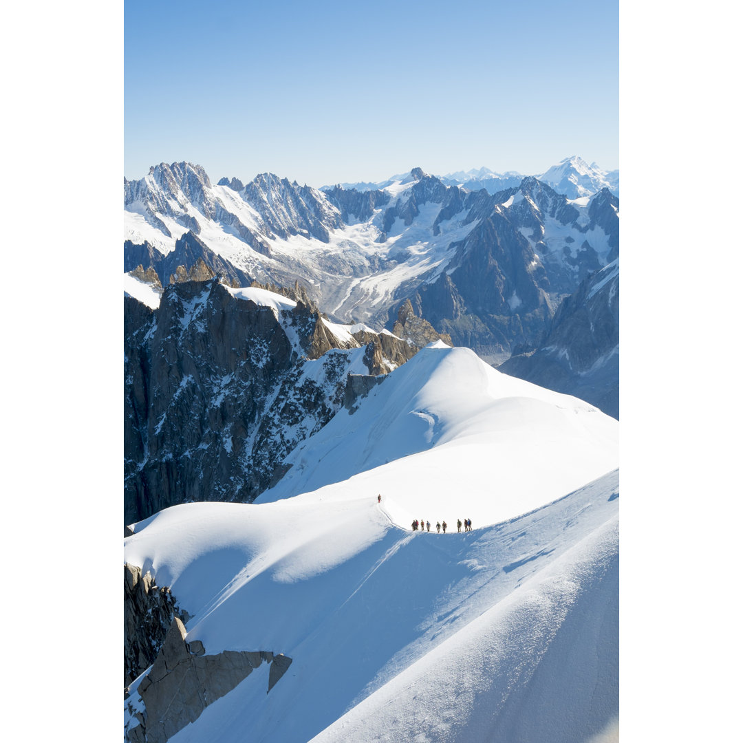 Leinwandbild Mont Blanc Mountaineers