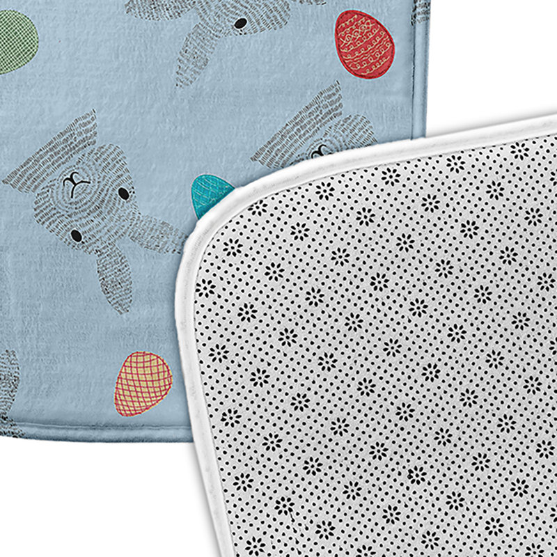 Tapis de bain Brieya, Bleu, L 21 po x L 34 po