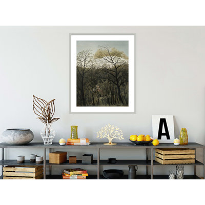«Rendezvous in the Forest» par Henri Rousseau, impression giclée encadrée
