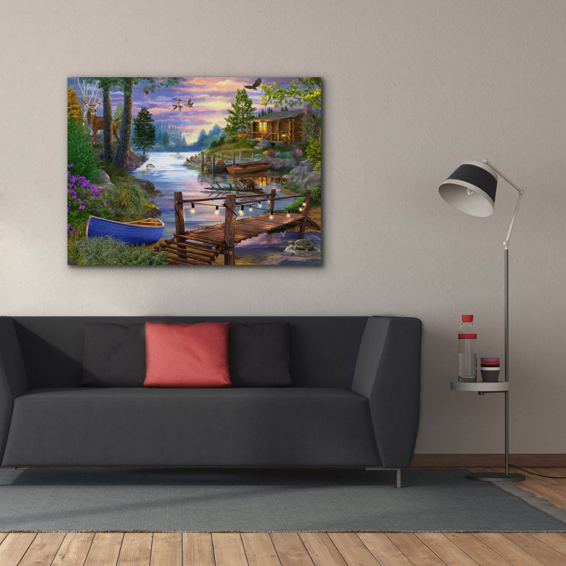 «Millbridge Pines» par Bigelow, H 40 po x l 54 po x P 1,5 po