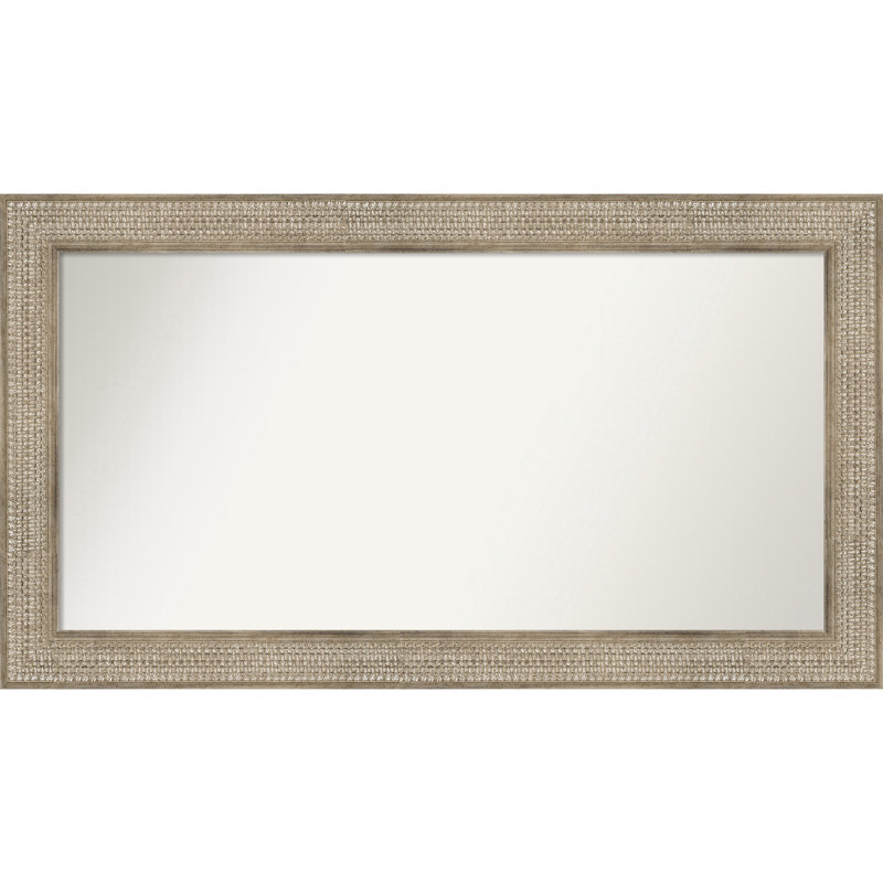 Jannice Solid Wood Wall Mirror, 27" x 48", Rectangle