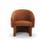 Fauteuil demi-tonneau en velours Amanada-1072668665