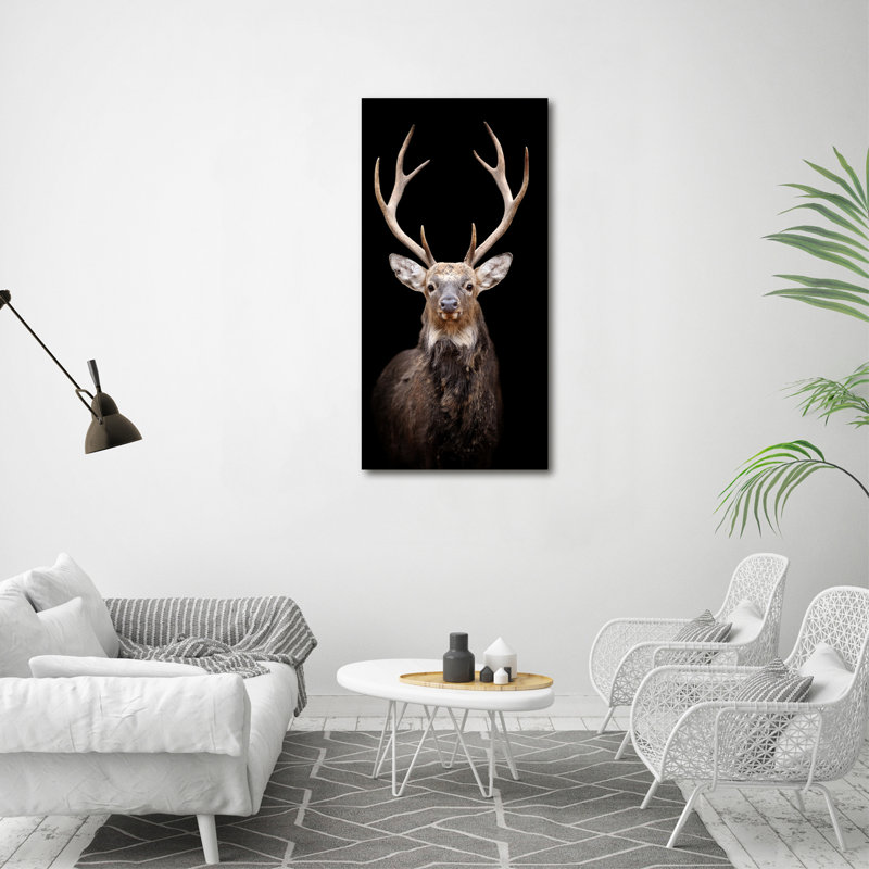 Deer - Wrapped Canvas Print