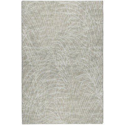 Premium Machine Washable Dream Shag ADS35 Whimsical Flowy Lines Rug