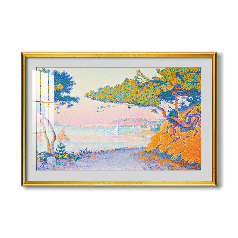 Golfe Juan, 1896-Paul Signac-Impression encadrée personnalisée, 24x34 INNER SIZE, Framed Print with Mat