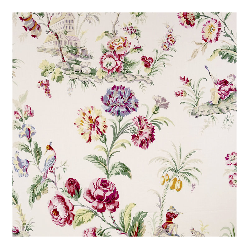 Jardin Somerset Linen Print Fabric, Bloom