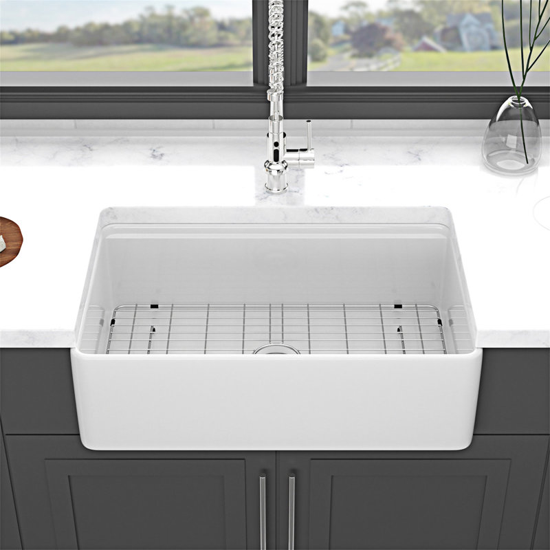 Farmhouse Workstation Single Bowl Kitchen Sink