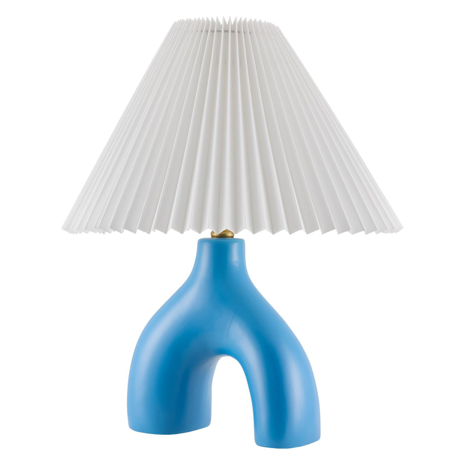 Celes Table Lamp, Blue, White