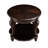 Round End Table, Wood Side Table With Shelf For Living Room