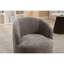 Fauteuil en tissu de chenille de 25,4 po de large avec pivot pivotant Ignatius