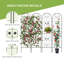  Panneaux arqués en treillis de jardin en métal 86,7 po x l 19,7 po pour vignes grimpantes