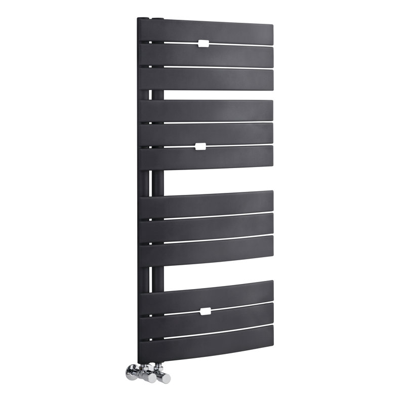 Elgin Flat Panel Towel Rail Heated Towel Rails, Anthracite