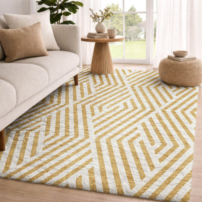 Tapis géométrique de qualité supérieure lavable à la machine Dream Shag ADS550