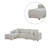 Upholstered L-Shaped Sectional Left Hand Facing-570194918-570194916