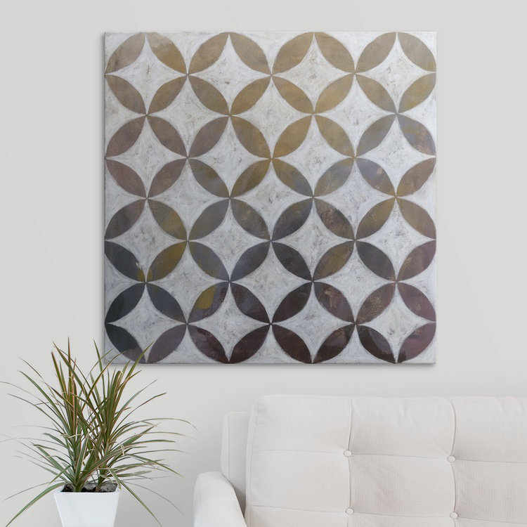 « ii » megan meagher, reproduction d’art Royal Pattern, H 35 po x l 35 po x P 1,5 po, Toile