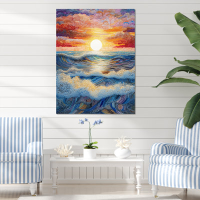 «Rainbow Ocean Sunrise II», reproductions d'art mural océan