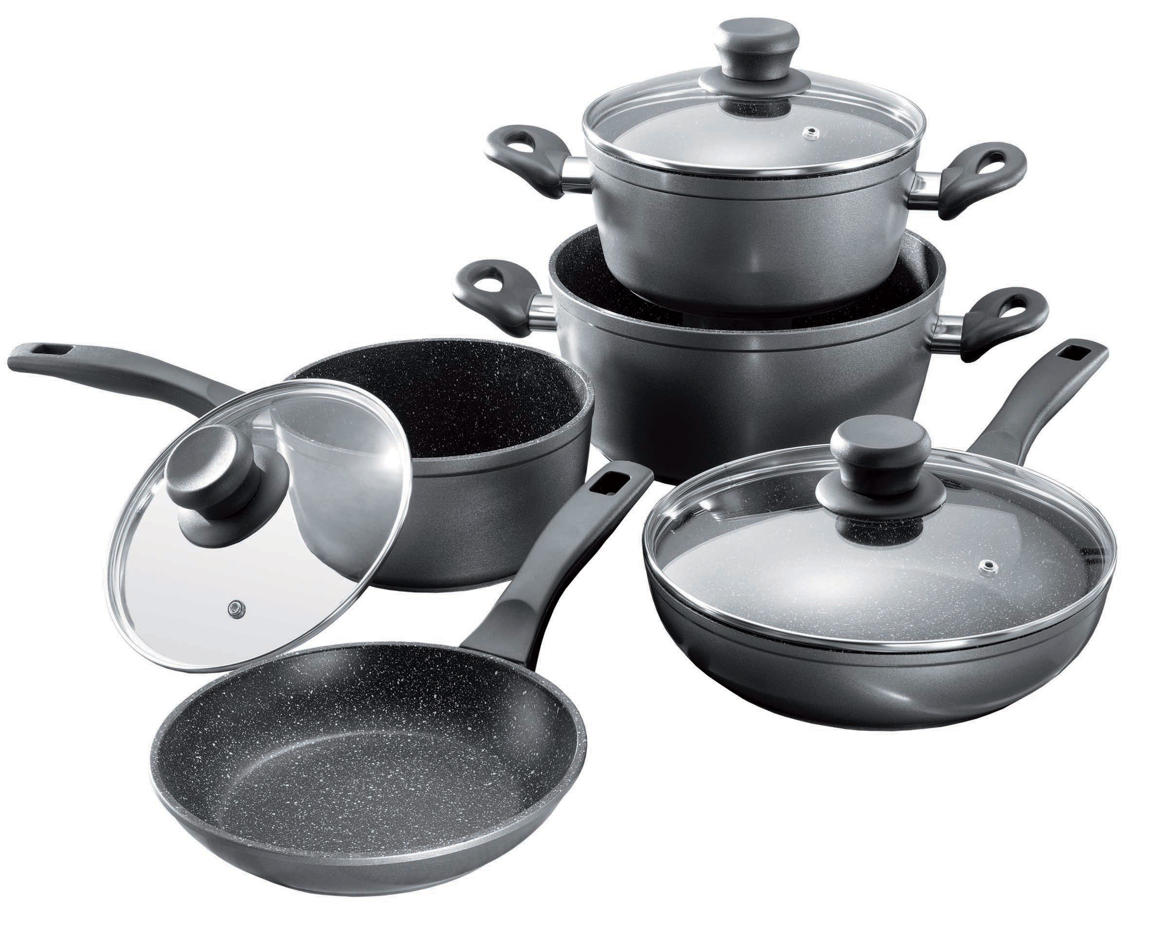 Stoneline 5 Piece Non Stick Cookware Set & Reviews | Wayfair.co.uk