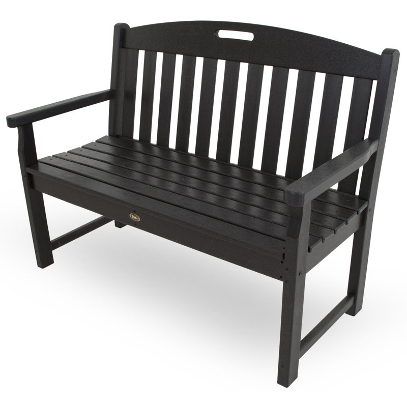 Banc club POLYWOOD, H 36 po x l 48 po x P 24,5 po, Noir