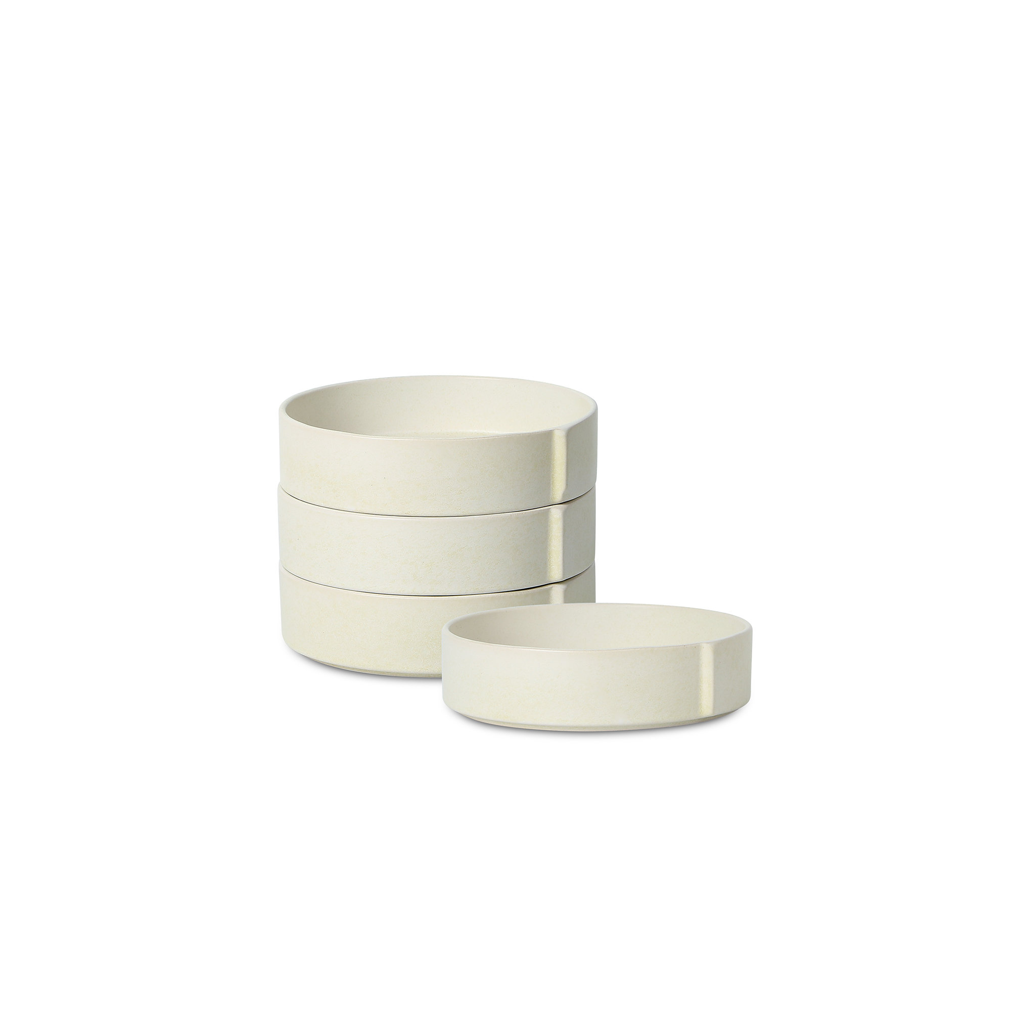 Stone Lain Bao 4-Piece Pasta Bowl Set Stoneware, Beige
