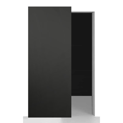 Optima Paneled Manufactured Wood Composite Solid Core Interior Sliding Hidden Barn Door Without Base Board With Installation Hardware Kit
