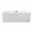 58" Streamline Freestanding Soaking Acrylic Bathtub With Drain and Bamboo Tray-75137184