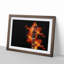 Guitar on Fire in Abstract - Picture Frame Painting Print-55738231-55738236