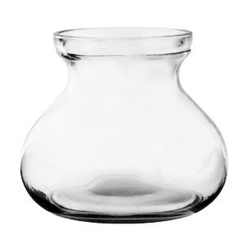 Middleborough Glass Table Vase, 5" H x 3.75" W x 3.75" D, Clear