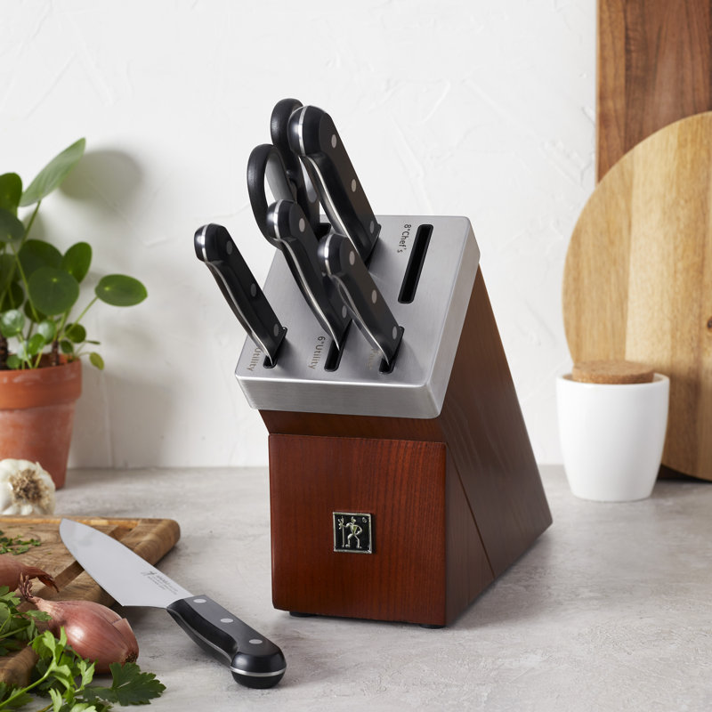 HENCKELS Solution 7-Piece Self-Sharpening Knife Block Set