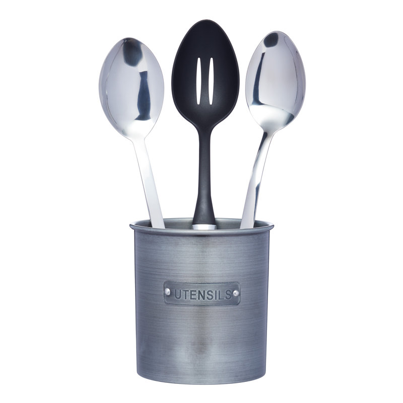 Industrial Kitchen Metal Utensil Holder
