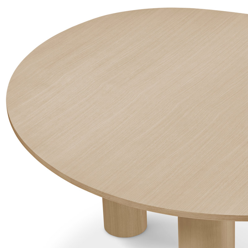 Dining Table Lombardo Black Veneer - Legs, Oak Wood