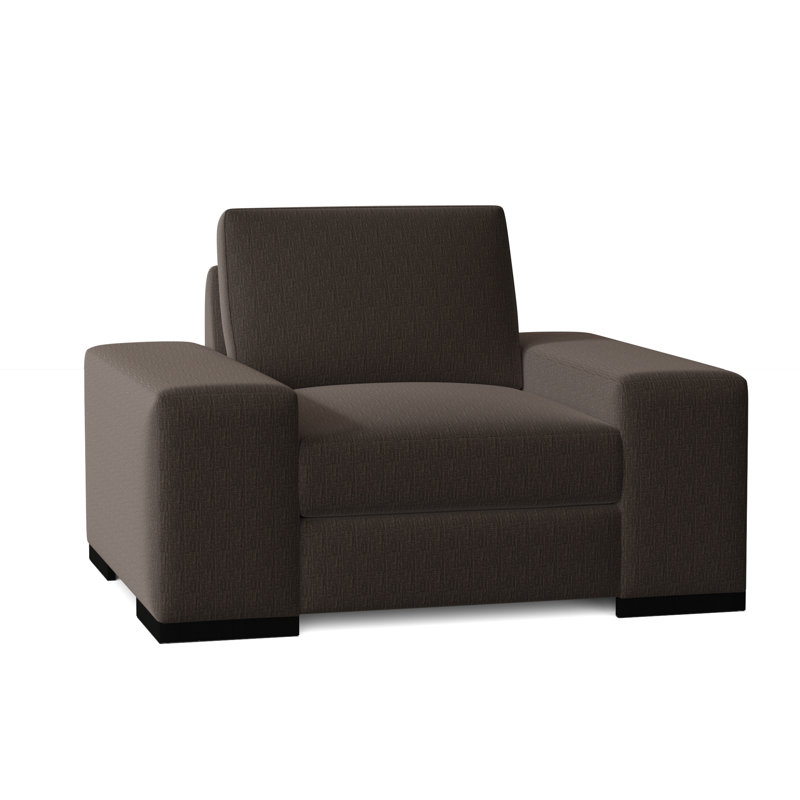 Fauteuil club Harrison, Graphite Key, Noir, Moyenne
