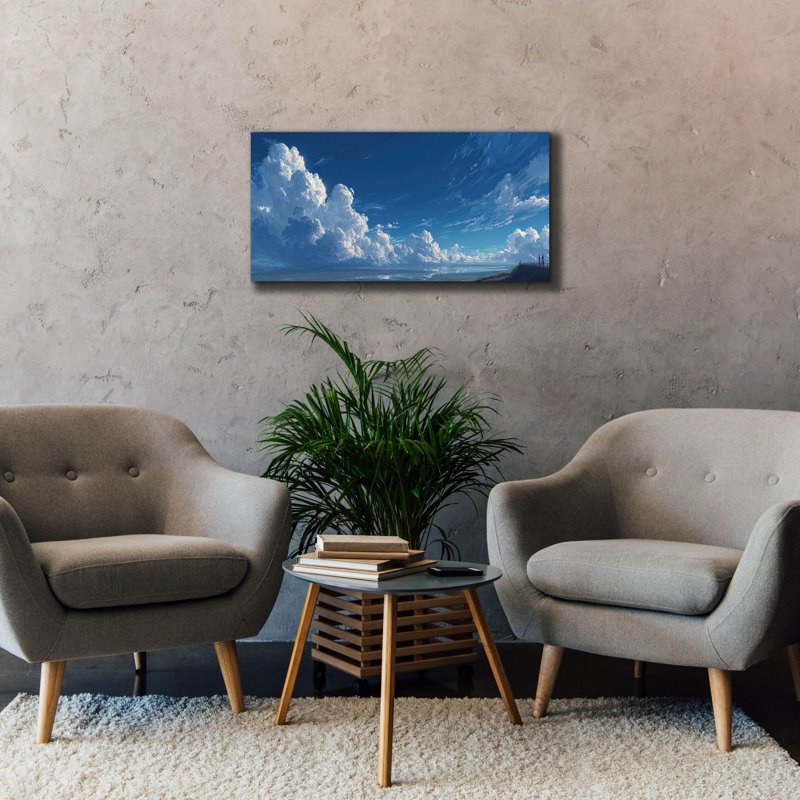 «Summit Together» par Ann Klee, art mural sur toile, H 20 po x l 40 po
