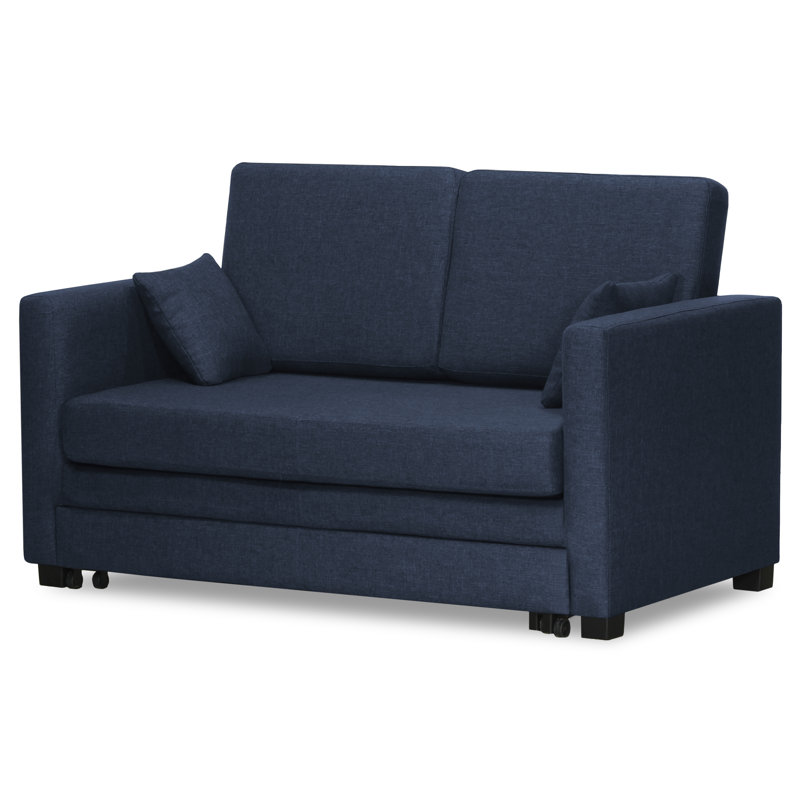 Ash Hill 2 Seater Sofa Bed, Navy Blue