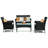 Baranowski 4 Seater Rattan Conversation Set